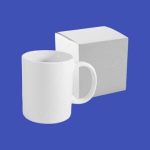 Boîte blanche en carton pour mug 330ml