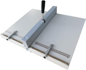 Raineuse plieuse de papier manuelle avec 2 blocs ajustable et règle de positionnement