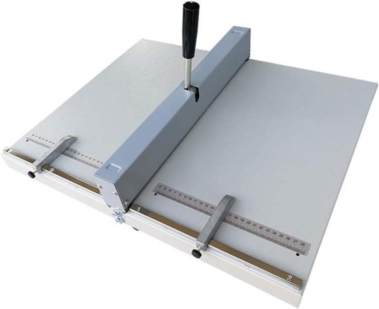 Raineuse plieuse de papier manuelle avec 2 blocs ajustable et règle de positionnement